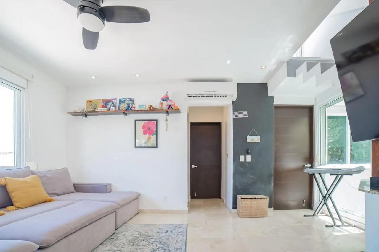 Papaya 20 Super Central Ph 2 Bedroom With Private Rooftop - Jacuzzi بلايا ديل كارمن المكسيك