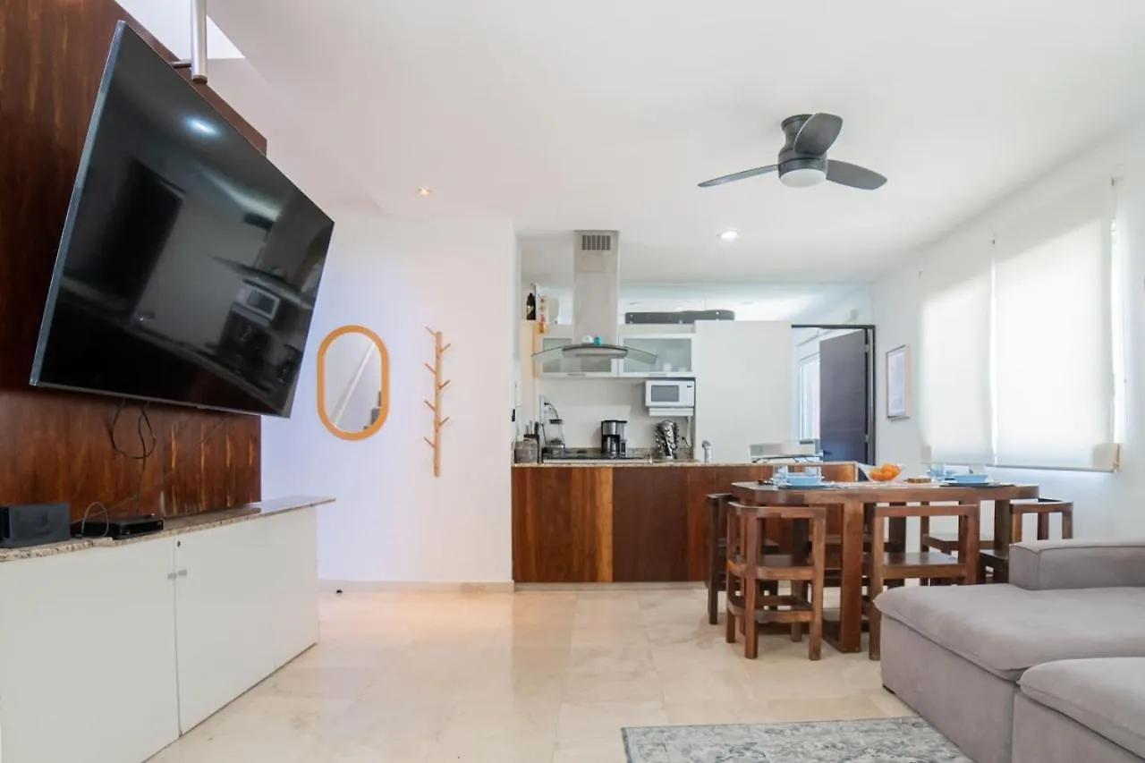 شقة Papaya 20 Super Central Ph 2 Bedroom With Private Rooftop - Jacuzzi بلايا ديل كارمن المكسيك