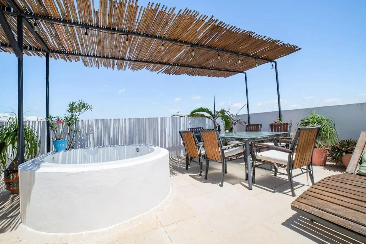 شقة Papaya 20 Super Central Ph 2 Bedroom With Private Rooftop - Jacuzzi بلايا ديل كارمن المكسيك