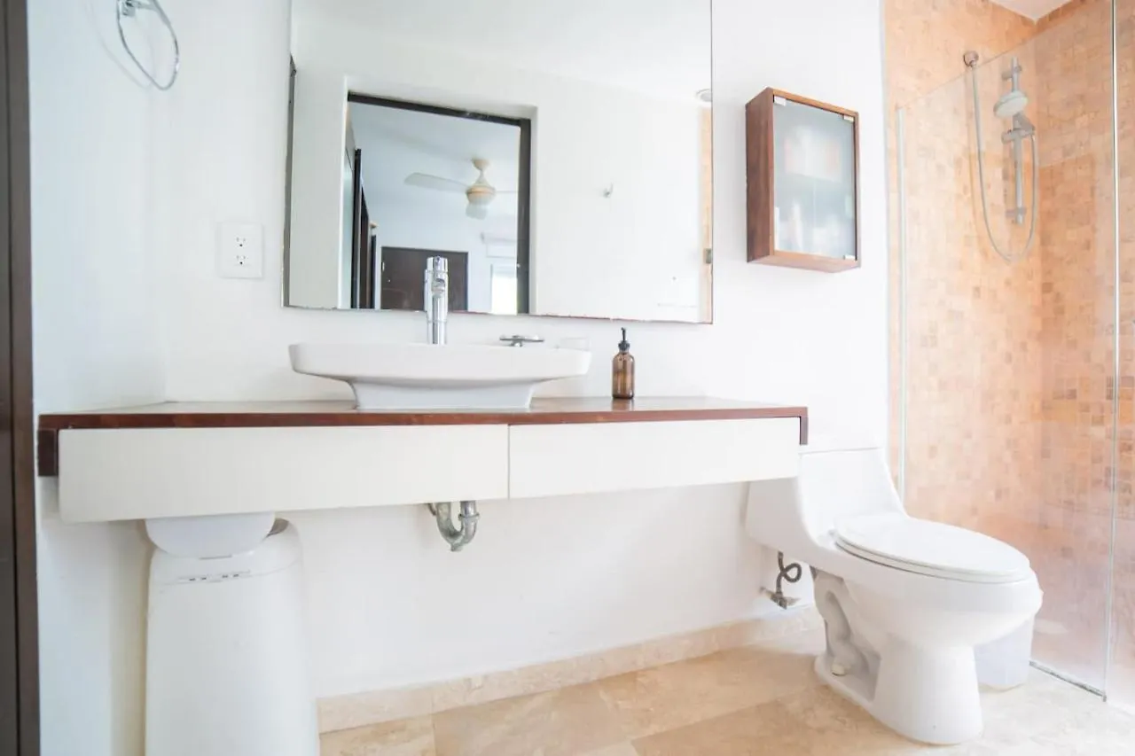Papaya 20 Super Central Ph 2 Bedroom With Private Rooftop - Jacuzzi بلايا ديل كارمن 0*,  المكسيك