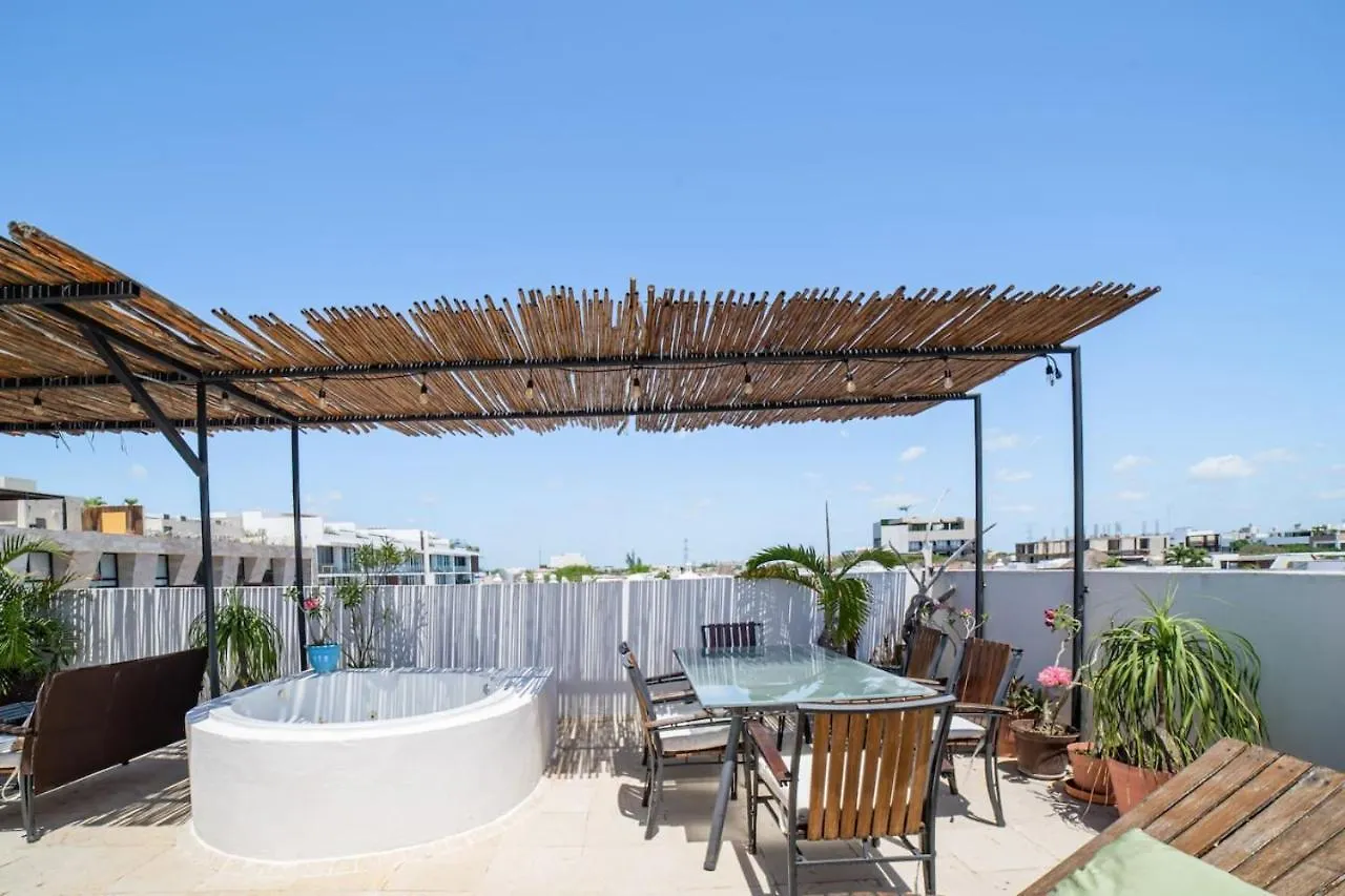 Papaya 20 Super Central Ph 2 Bedroom With Private Rooftop - Jacuzzi Playa del Carmen